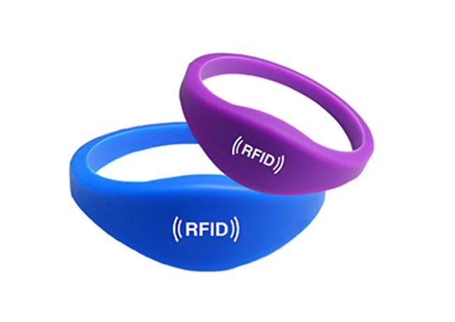 Durable Closed Style Chip RFID Silicone Wristbands